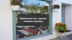 Oklejanie witryn cena - opłacalna inwestycja w wizerunek