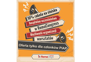 Specjalna oferta dla członków PIAP na RemaDays 2025!