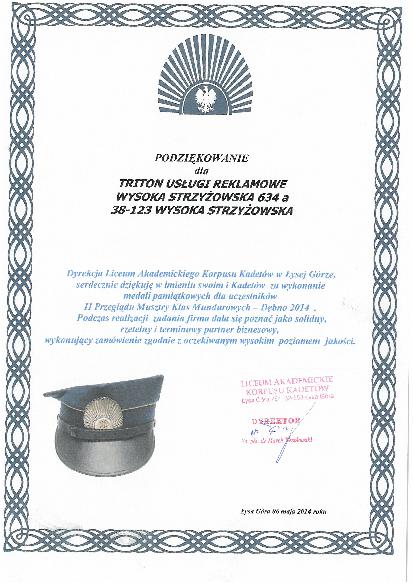 Dyrekcja Liceum Akademickiego Korpusu Kadetów w Łysej Górze
